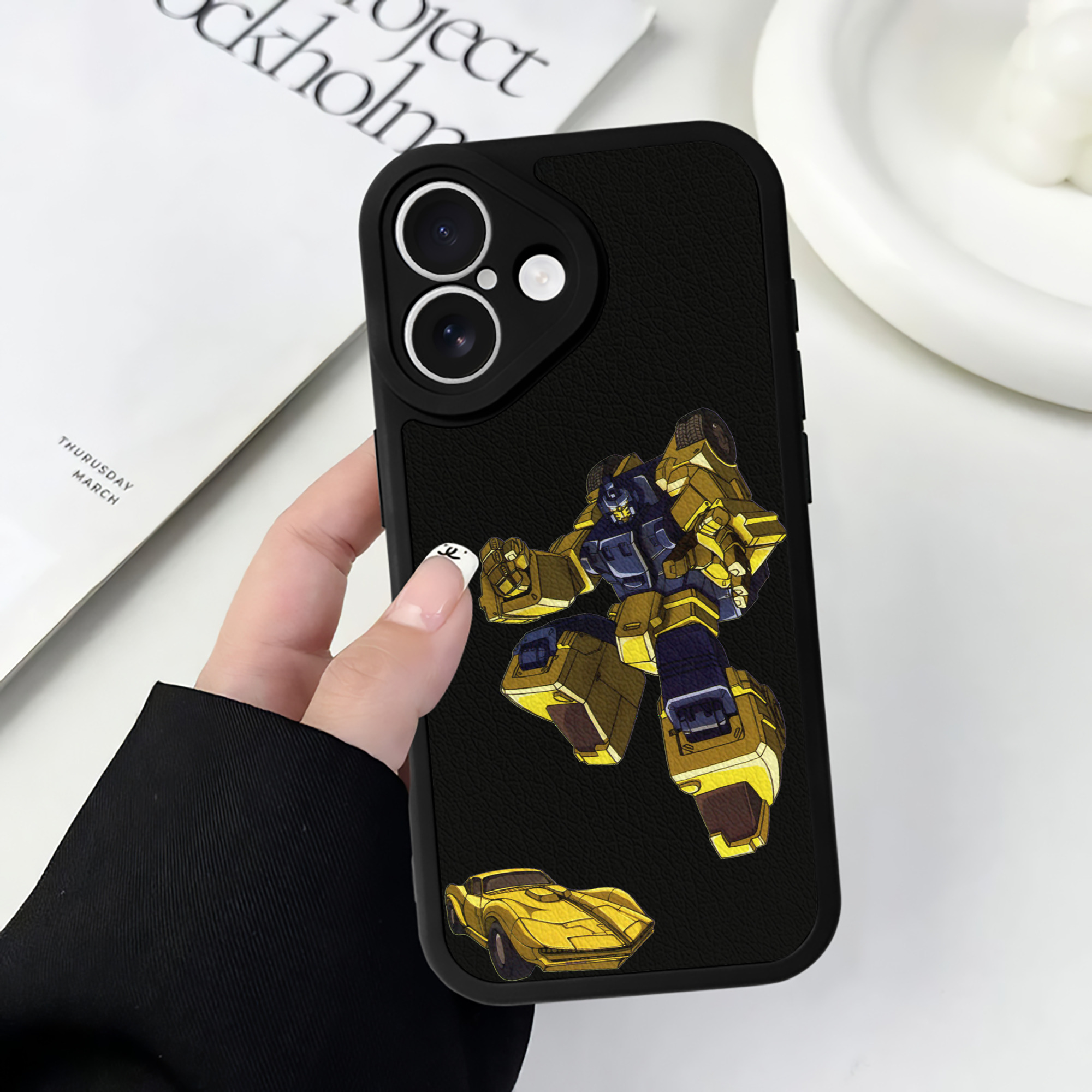 （画像用）  【iPhone 16シリーズ対応】シリコンスマホケース（レザー調） 材質：シリコン